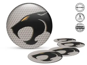 Resin Domed Stickers Style Stylish Wheel Logos